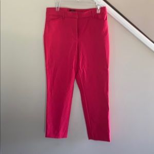 Pink slim ankle pants